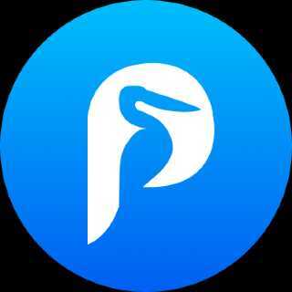 градієнт фон,  біле лого у колі